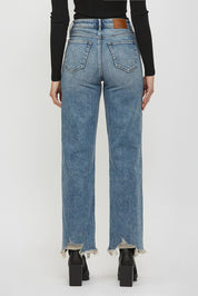 Frayed Wide-Leg Jeans